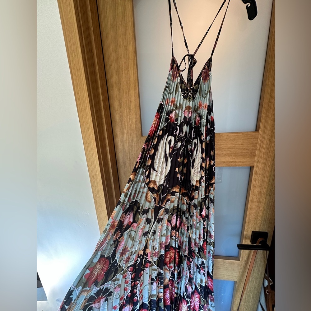 Farm Rio pleated maxi dress